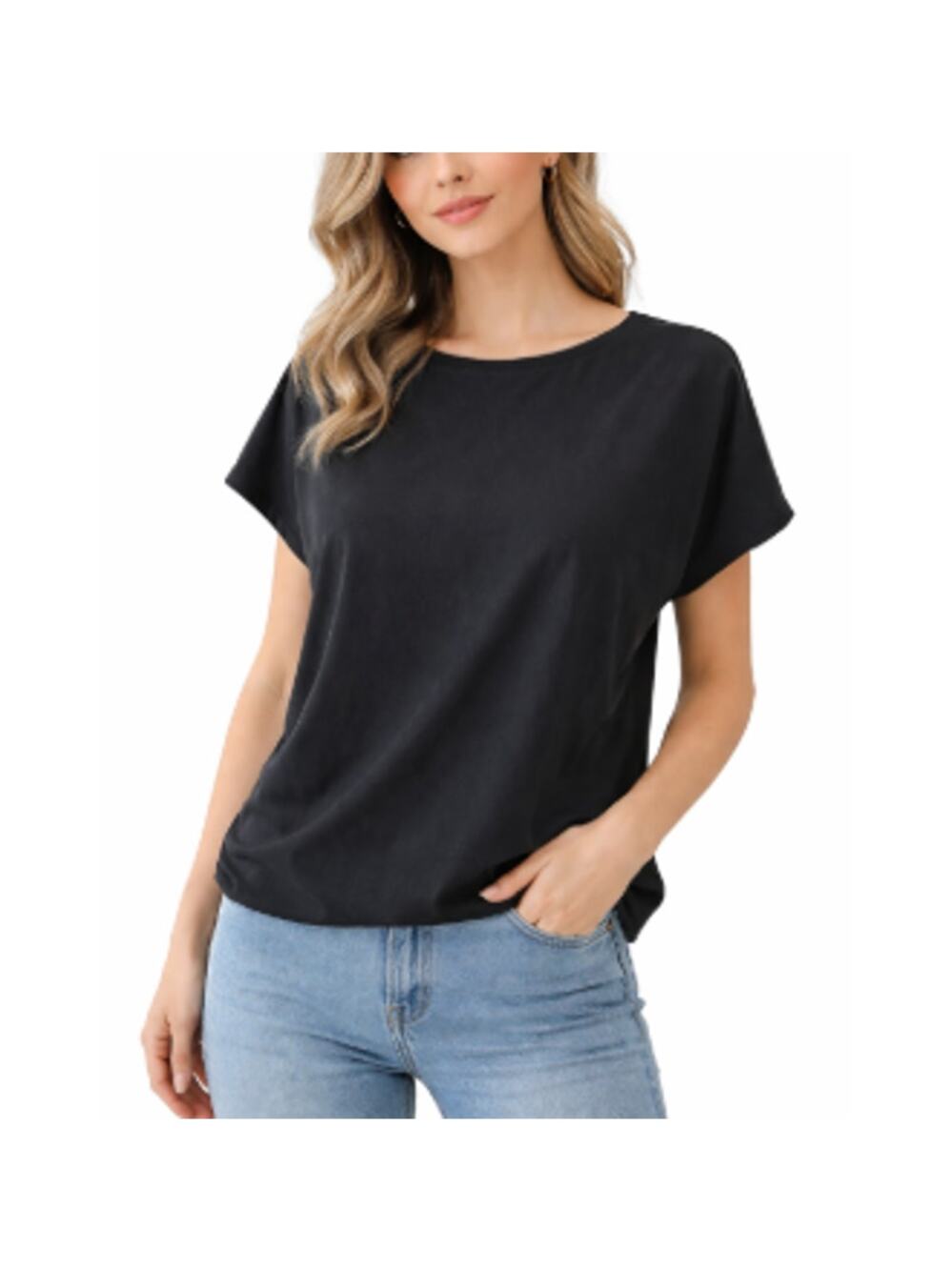 Anthropologie UNIVERSAL STANDARD Women's Black Blouse Top Size 4XS 0-2